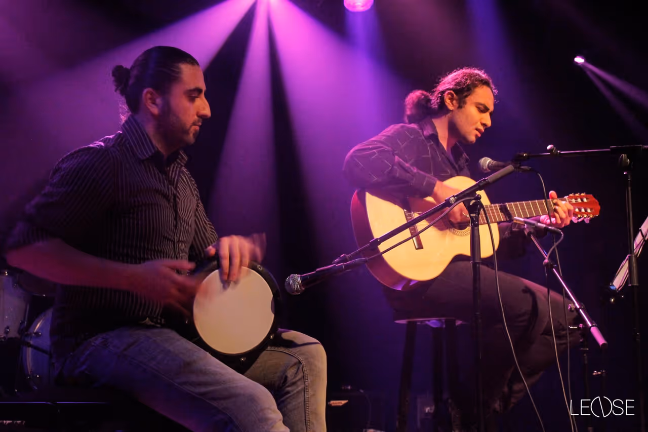 afbeelding van lichtshow Open mic oktober 2017